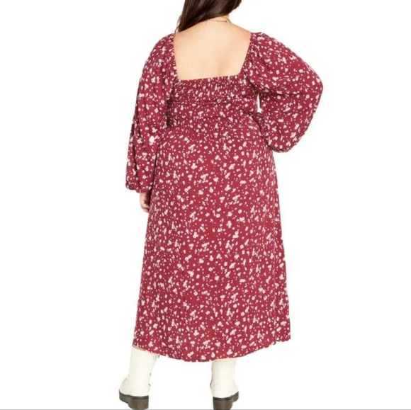 NWT City Chic Floral Jessie Dress In Retro Ditsie Size 20W/2X - Picture 2 of 10